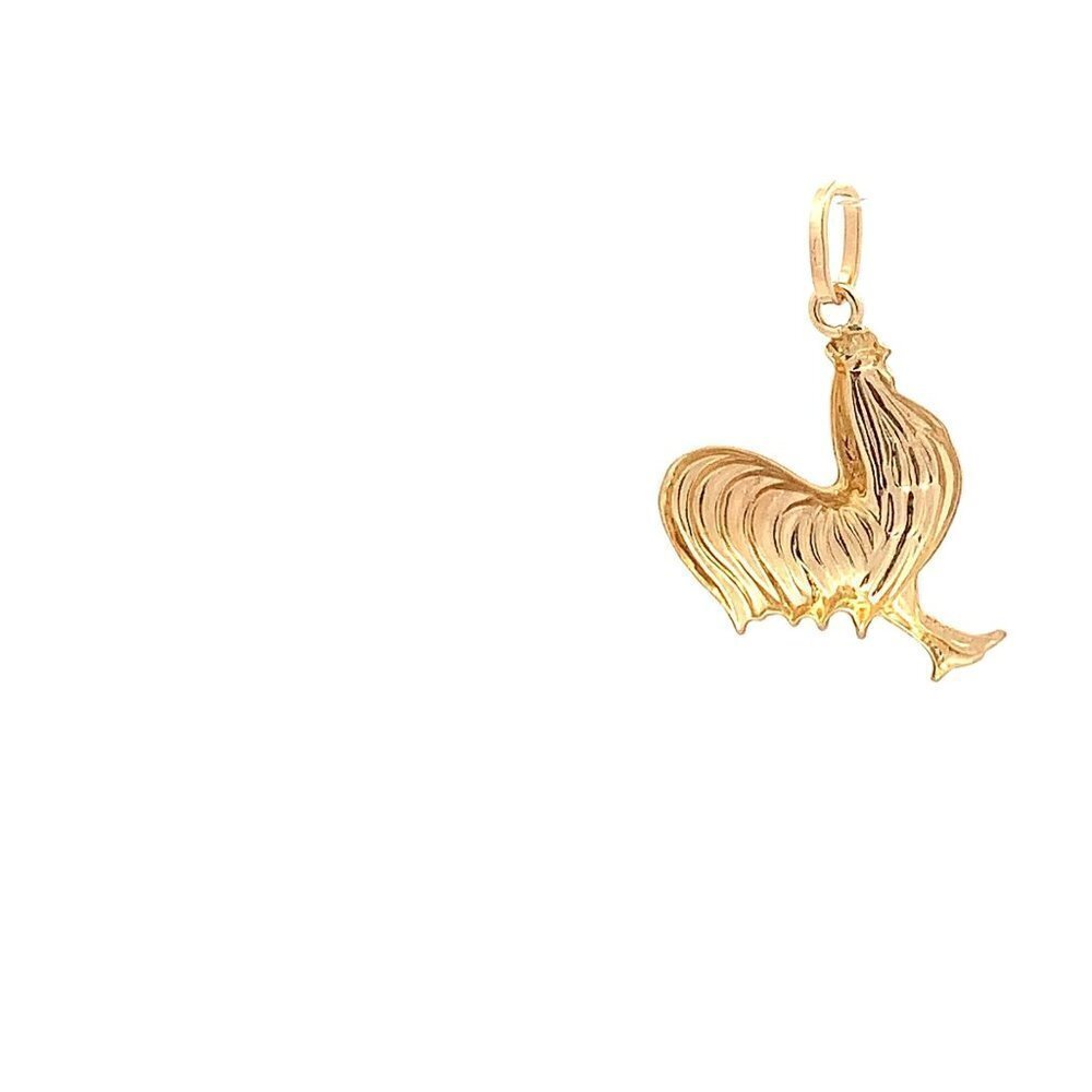 18K Yellow Gold Pendant Rooster Chicken 1.40 grams - Picture 11 of 13